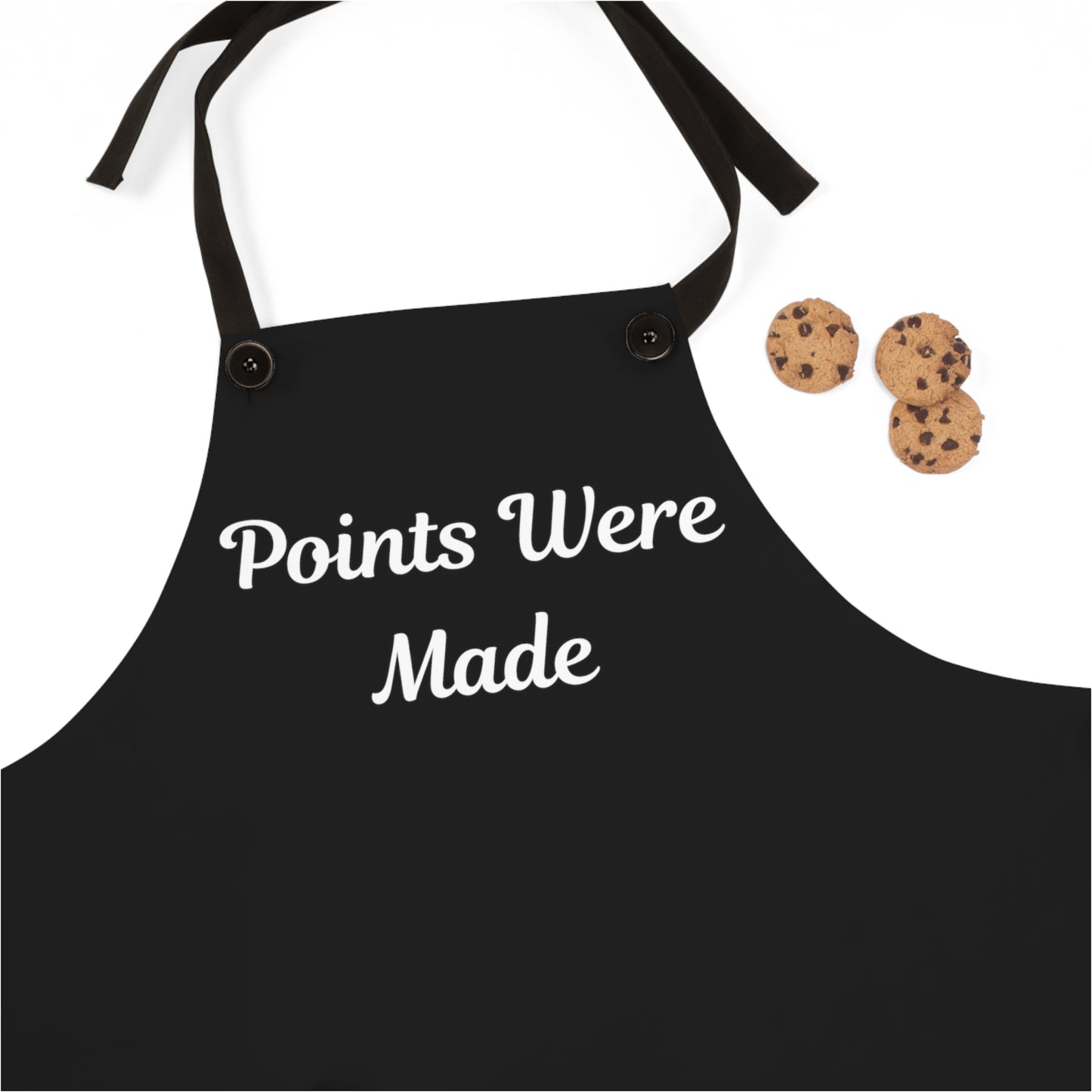 Points Were Made Apron Black with White Lettering
