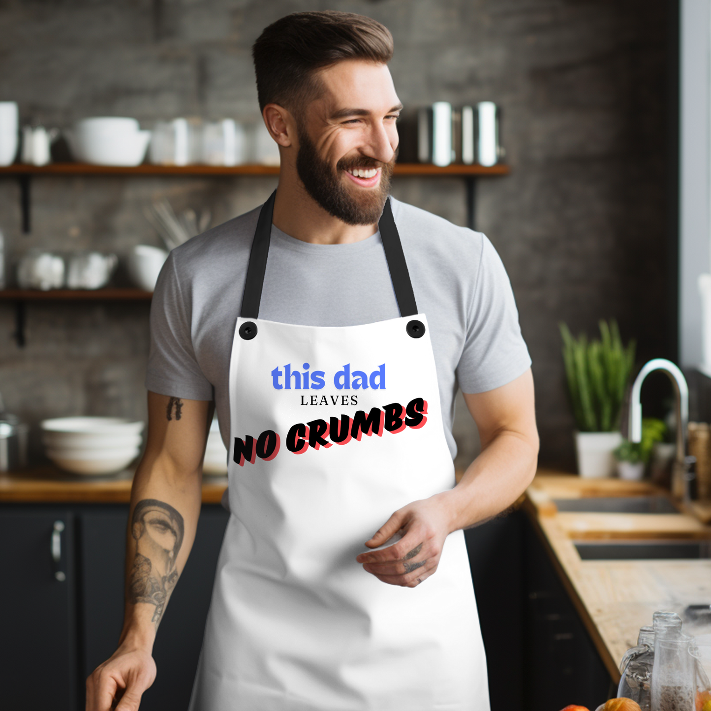 This Dad Leaves No Crumbs Apron